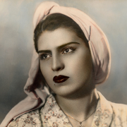Deir Ez Zor. Syrian Woman. 1960s. Size 29x38cm