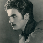 Young Man With Scarf. Deir Ez Zor. 1950s. Size 22x265cm