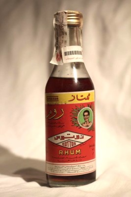 A bottle of ZOTTOS Rhum discovered in a Cairo liquor store in the mid 1990s. Phot. Sean Rocha