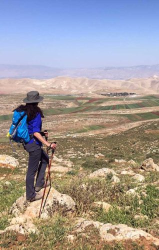 Looking over the Jordan Valley from near the Palestinian village of Duma