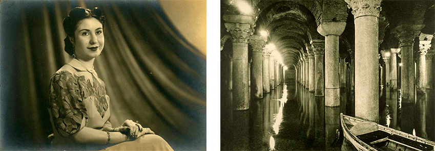 Two very distinct styles of photography. Weinberg used limited props to capture the personality of his subjects, while Pferschy was obsessed about symmetry when composing an image. Phot. (L) Weinberg, Phot. (R) Pferschy. 