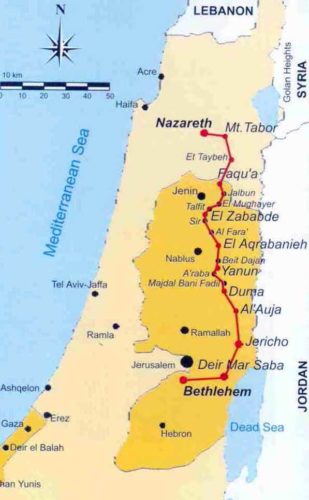 The Nativity Trail from Nazareth to Bethlehem