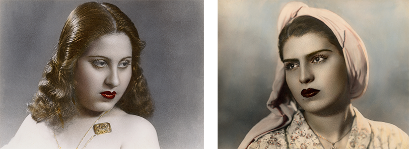Portraits of two women. Patrick Godeau Collection, Phot. Studio el Karawan
